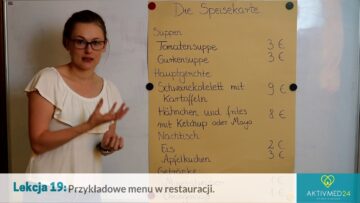 Niemiecki dla Opiekunek Seniorów: Lekcja 19 – Przykładowe menu w restauracji