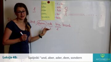 Niemiecki dla Opiekunek Seniorów: Lekcja 48 – Spójniki und, aber, ader, dem, sondern.