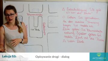 Niemiecki dla Opiekunek Seniorów: Lekcja 53 – Opisywanie drogi (dialog)